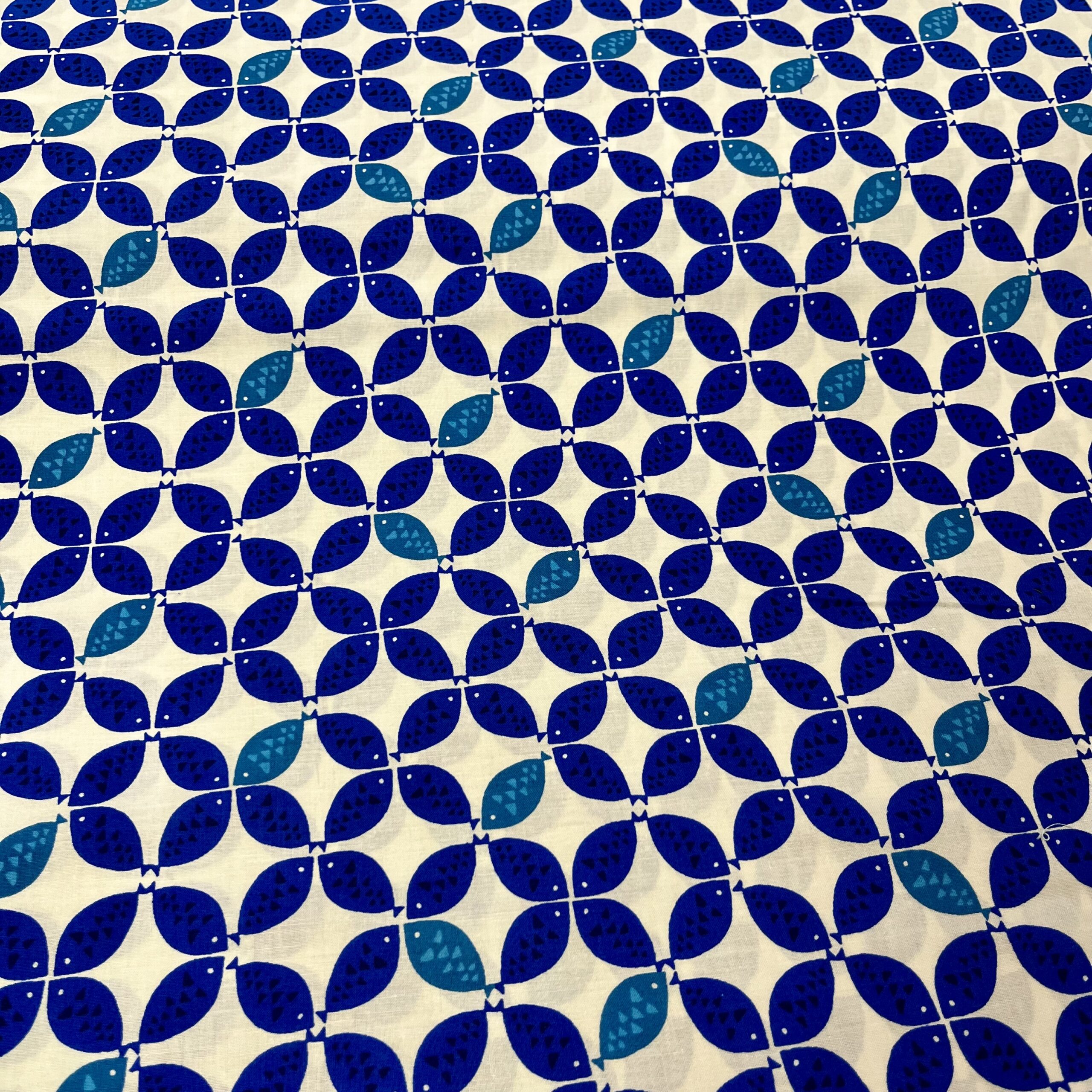 Fish pattern in blue - Image 2