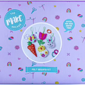 Easter shapes felt decorations kit