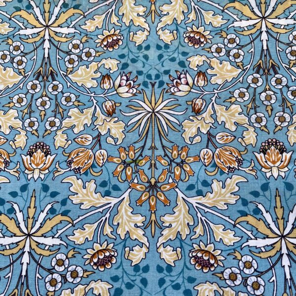Teal Yellow Floral fabric