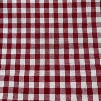 5mm check Gingham Red