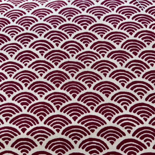 Red Scallop fabric