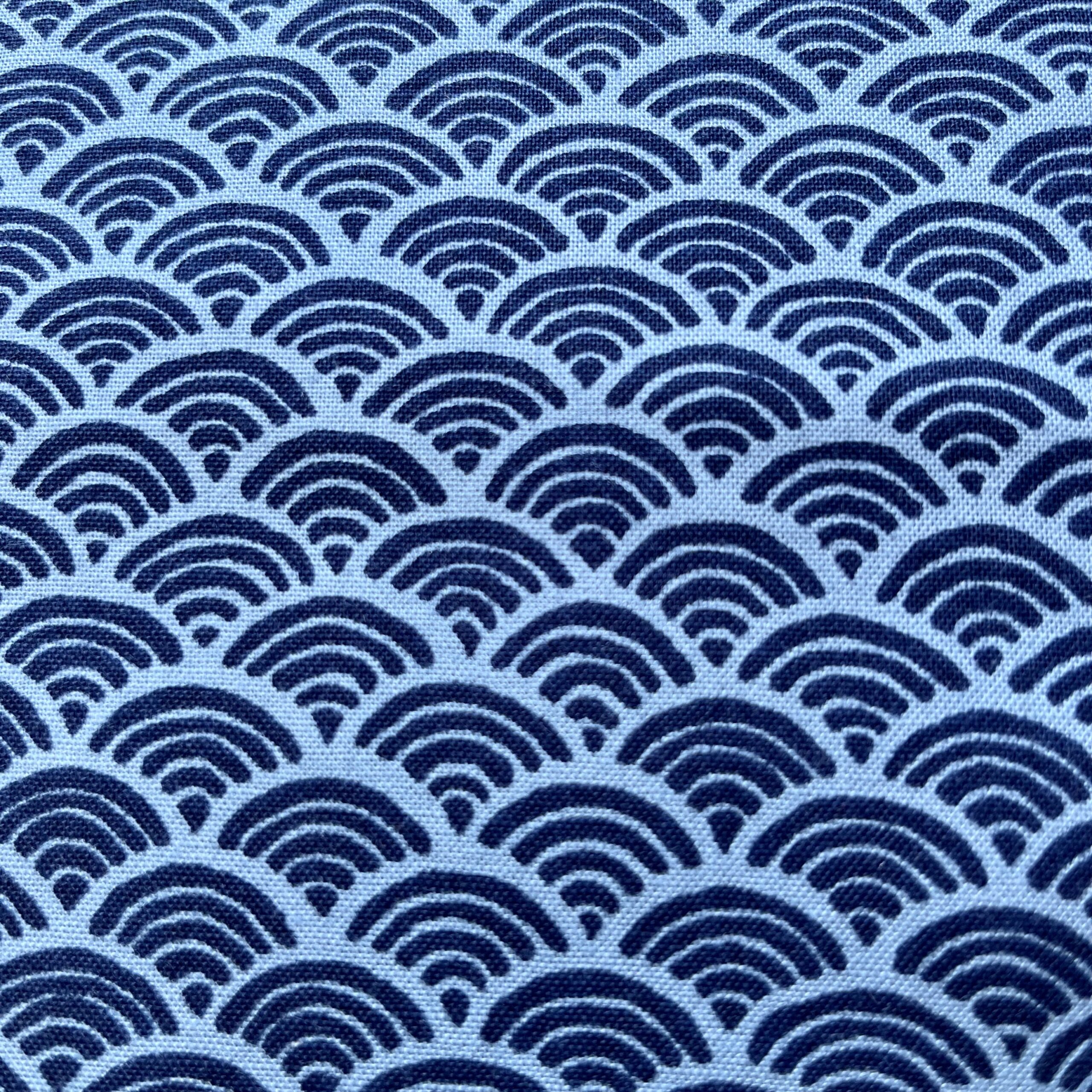 Japanese Scallop Navy on Blue