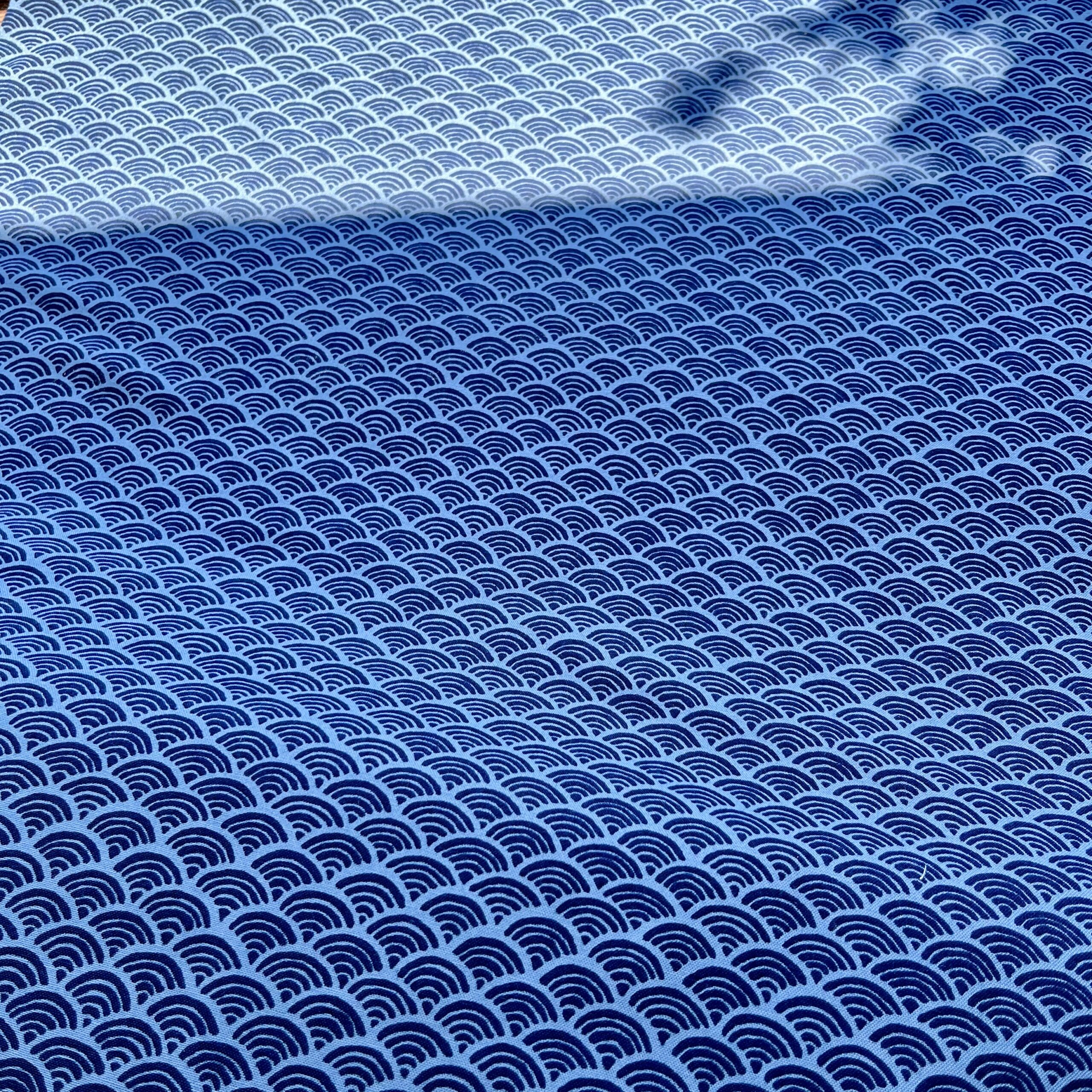 Japanese Scallop Navy on Blue - Image 3
