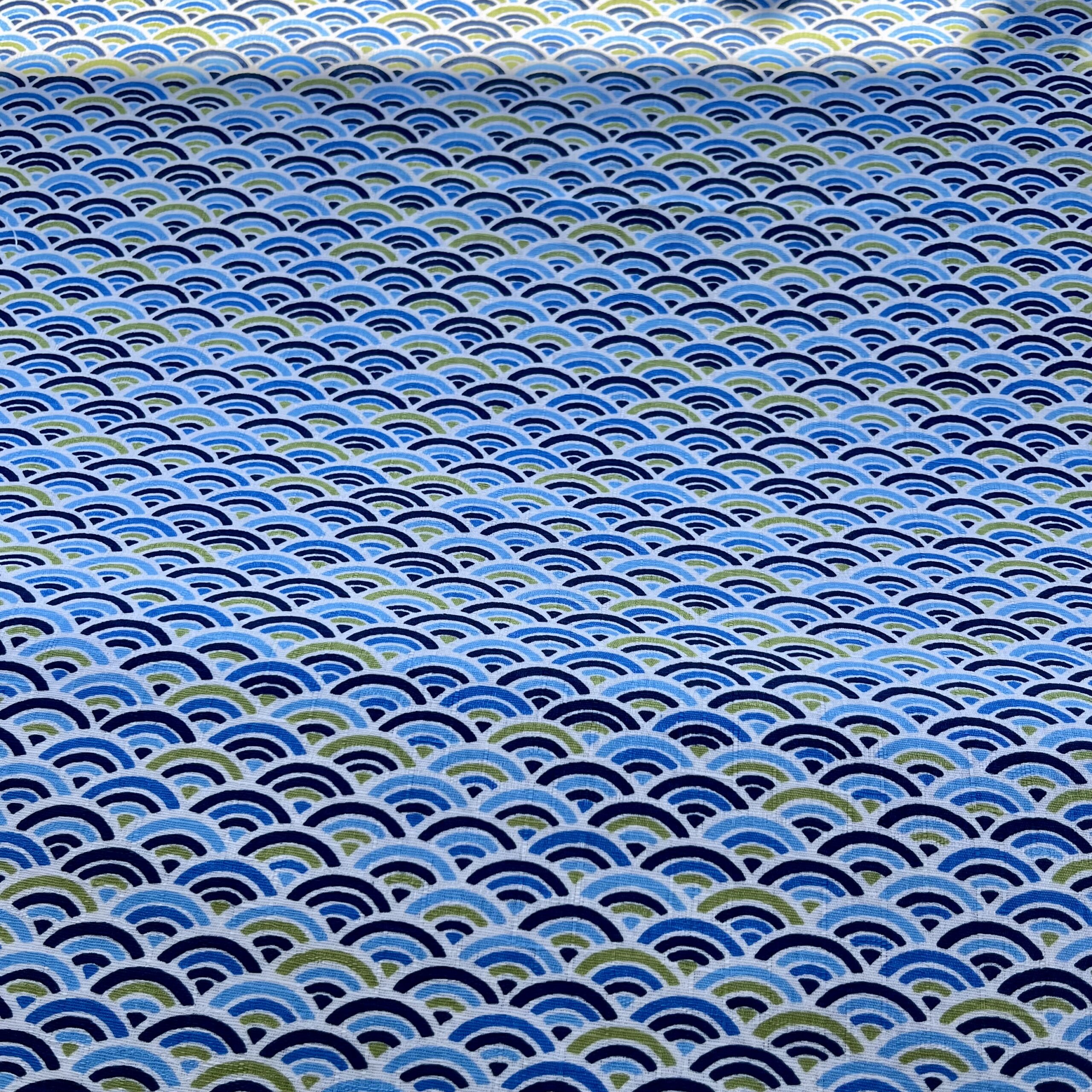 Multi Colour Scallop Blue & Green - Image 3