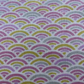 Multi Colour Scallop Pink & Yellow