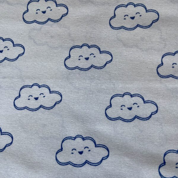 Blue clouds fabric