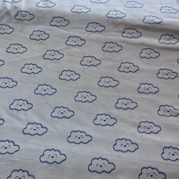 Blue clouds fabric