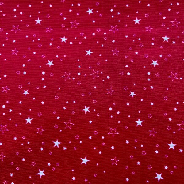 Red Stars fabric