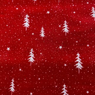 Festive Red Trees