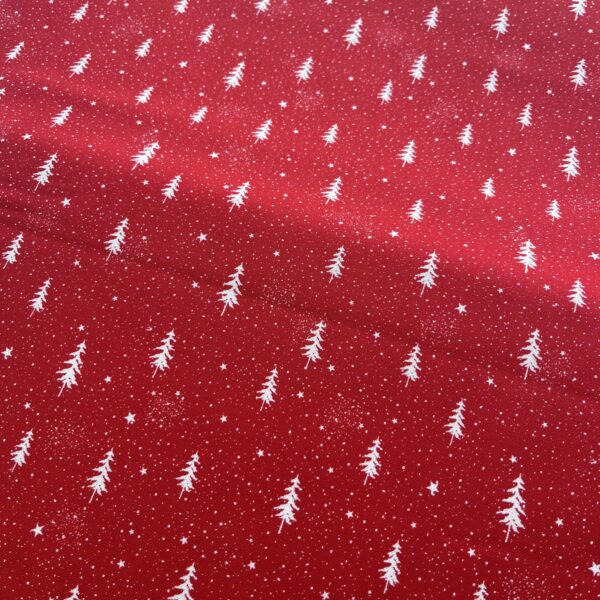 Red Trees fabric