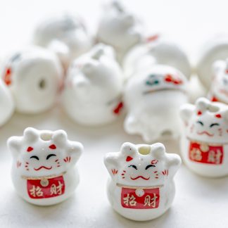 lucky cat bead