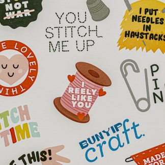 bunyip craft stickers
