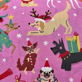 Christmas Pink Dogs