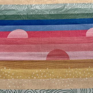 Sunset stripe fabric